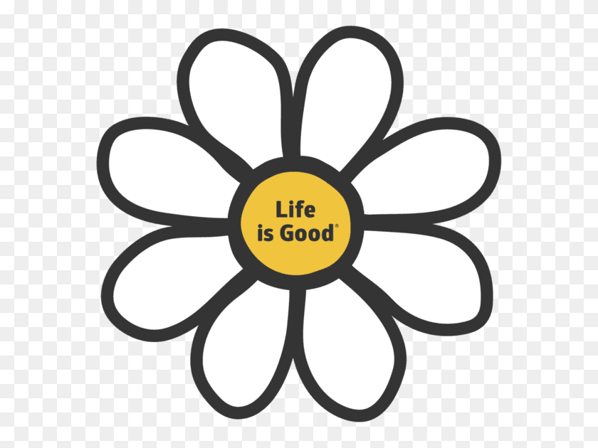 570x570 Daisy Sticker - Life Is Good Clipart