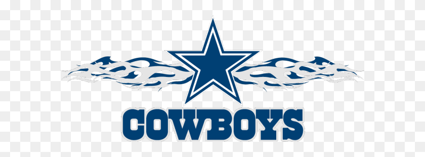 600x250 Dallas Cowboys Logo - Dallas Cowboys Star PNG