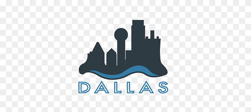 404x316 Logotipo De Cambio De Marca De Dallas En Behance - Dallas Skyline Clipart