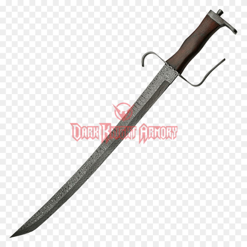 850x850 Damascus Pirate Sword - Pirate Sword PNG