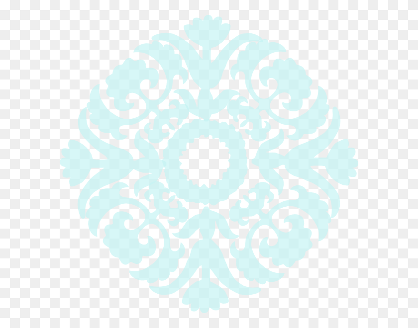 600x600 Damask Flower Png, Clip Art For Web - Flower Pattern Clipart