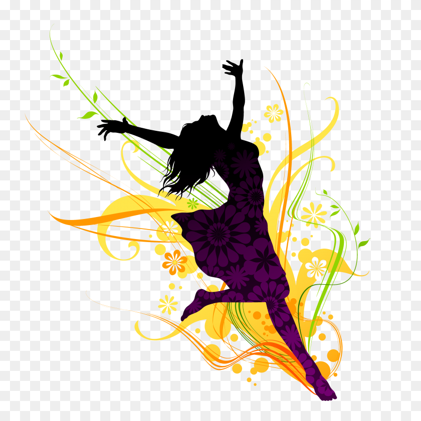 3300x3300 Dance Girl Png Clipart - Fish Jumping Out Of Water PNG