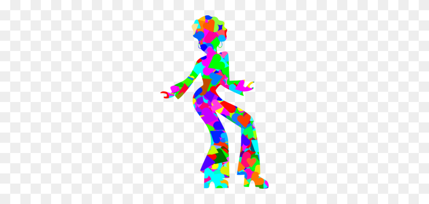212x340 Dance Party Disco Silhouette - Disco Dancer Clipart