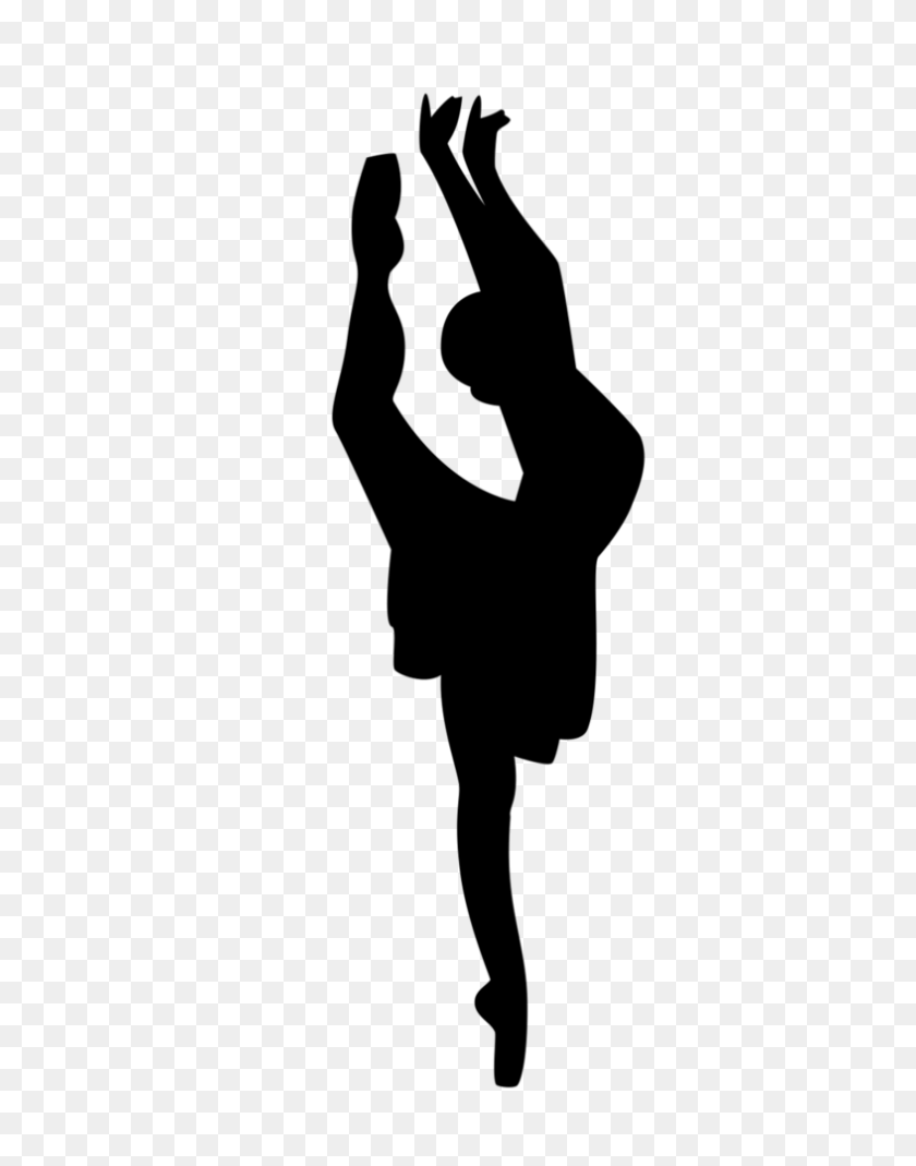 786x1017 Dance Silhouette Clip Art Arabesque, Free Download Clipart - Modern Dance Clipart