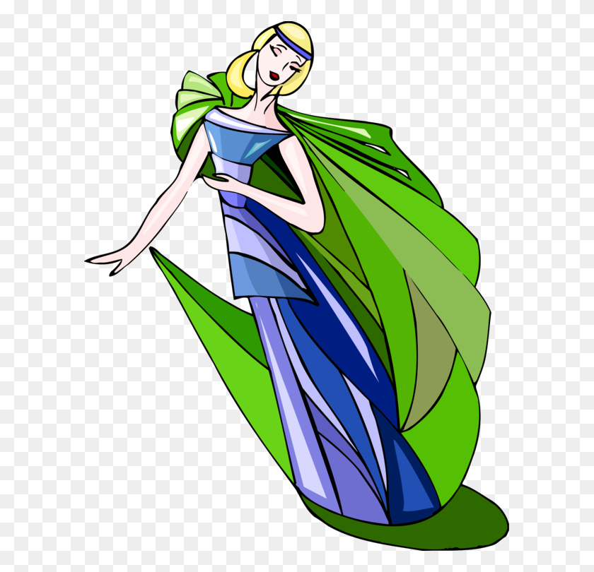601x750 Dancer Cartoon Character Dress - Millennials Clipart
