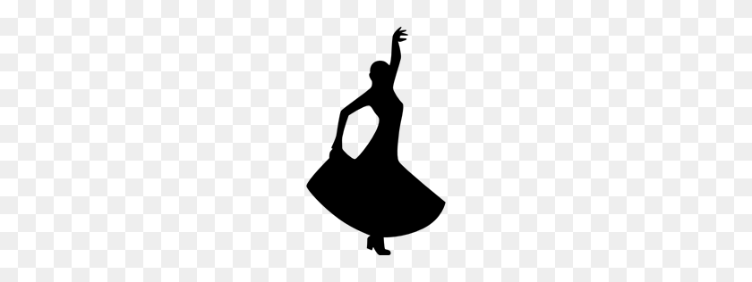 256x256 Bailarina, Personas, Mujeres, Persona, Forma, Baile, Flamenco - Flamenco Dancer Clipart
