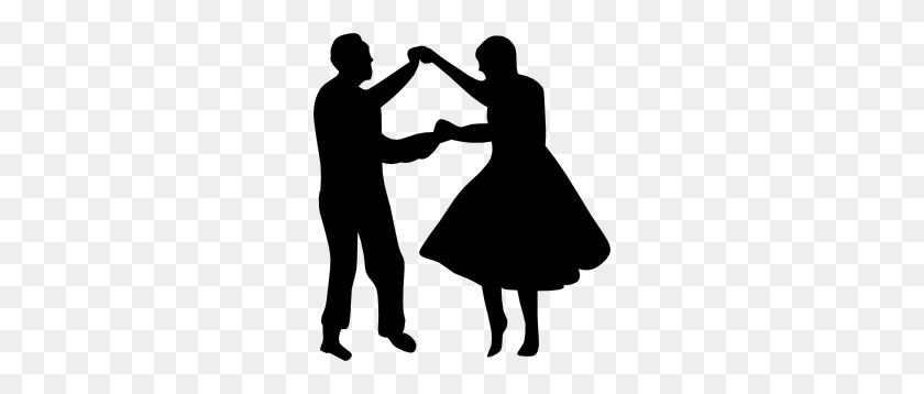 270x298 Dancing Couple Fifties Clip Art - Salsa Dance Clipart