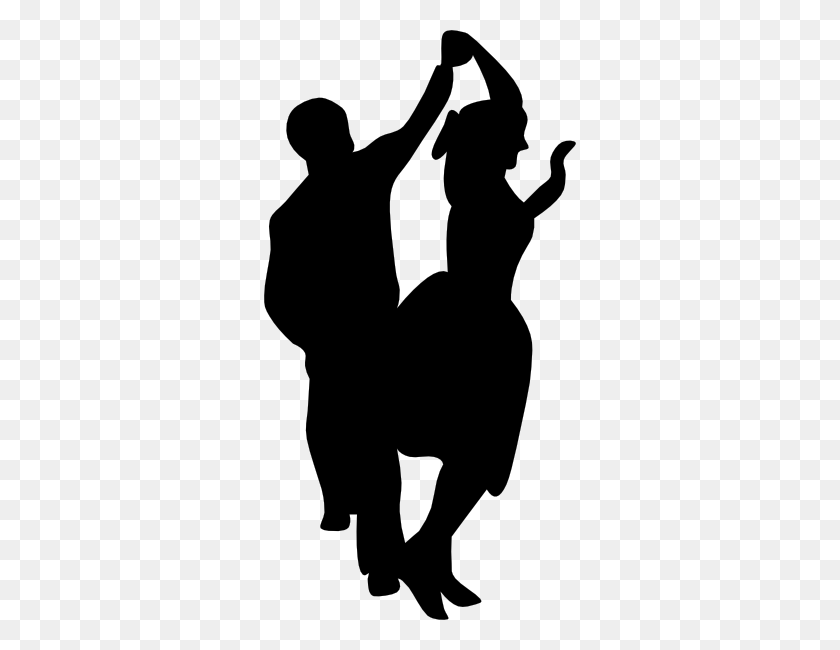 312x590 Dancing Couple Fifties Clip Art Free Vector - Twirl Clipart