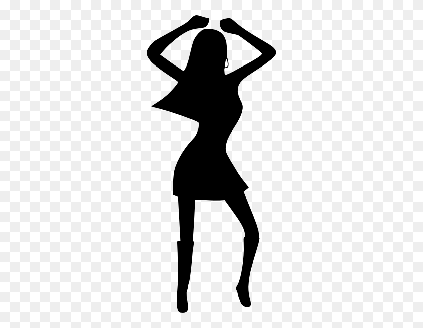 258x591 Dancing Lady Clipart - Dancing Girl Clipart