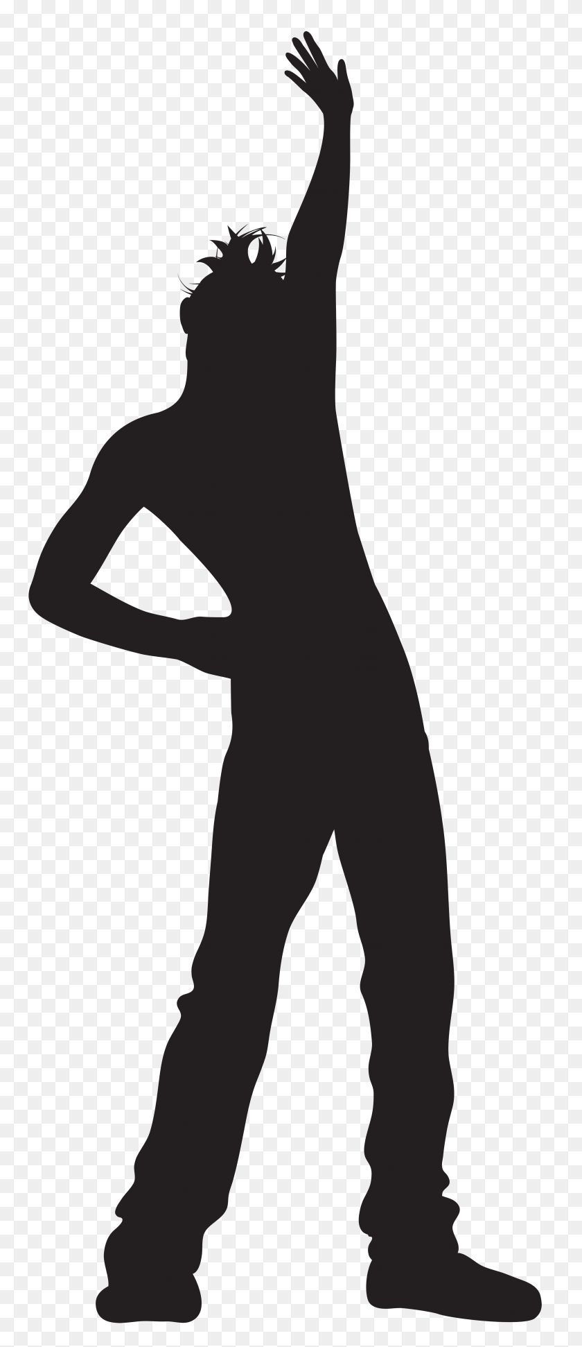 3314x8000 Dancing Man Silhouette Png Transparent Clip Art Gallery - Shadow Clipart