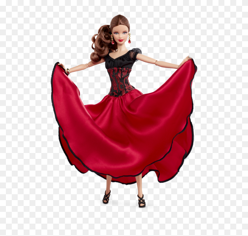 500x742 Dancing With The Stars Paso Doble Barbie Doll Barbie Collector - Barbie Doll PNG