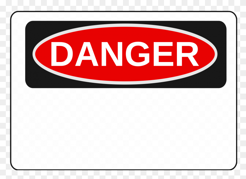 2000x1416 Danger Blank - Danger Sign PNG