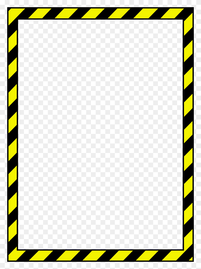 1757x2400 Danger Clipart Border - Dangerous Clipart