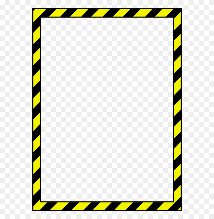 586x800 Danger Clipart Frame - Warning Sign Clipart