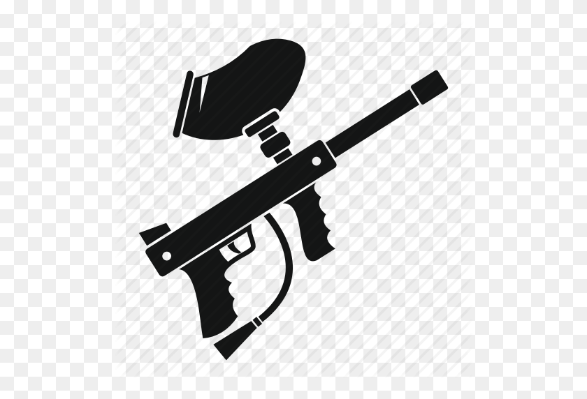 512x512 Danger, Gun, Marker, Paint, Paintball, Rifle, Weapon Icon - Paintball Gun PNG