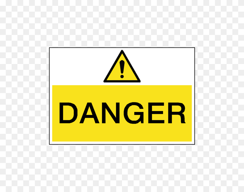 600x600 Danger Hazard Sign Pvc Safety Signs - Danger Sign PNG