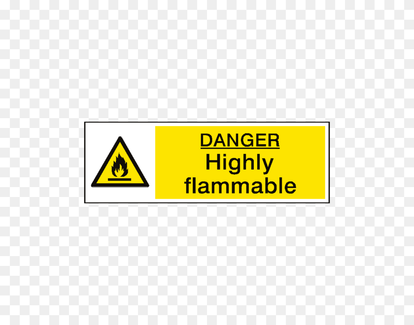 600x600 Danger Highly Flammable Sign Pvc Safety Signs - Danger Sign PNG