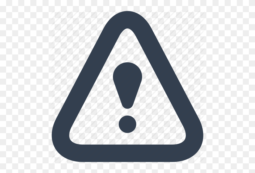 512x512 Danger, Sign, Silhouette, Triangle, Warning Icon - Warning Icon PNG