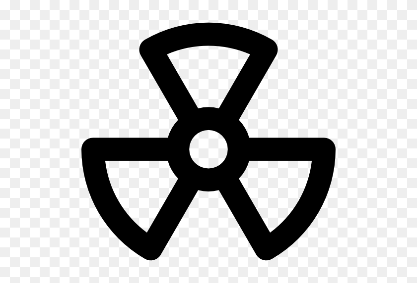 512x512 Danger Symbol - Radiation Symbol PNG