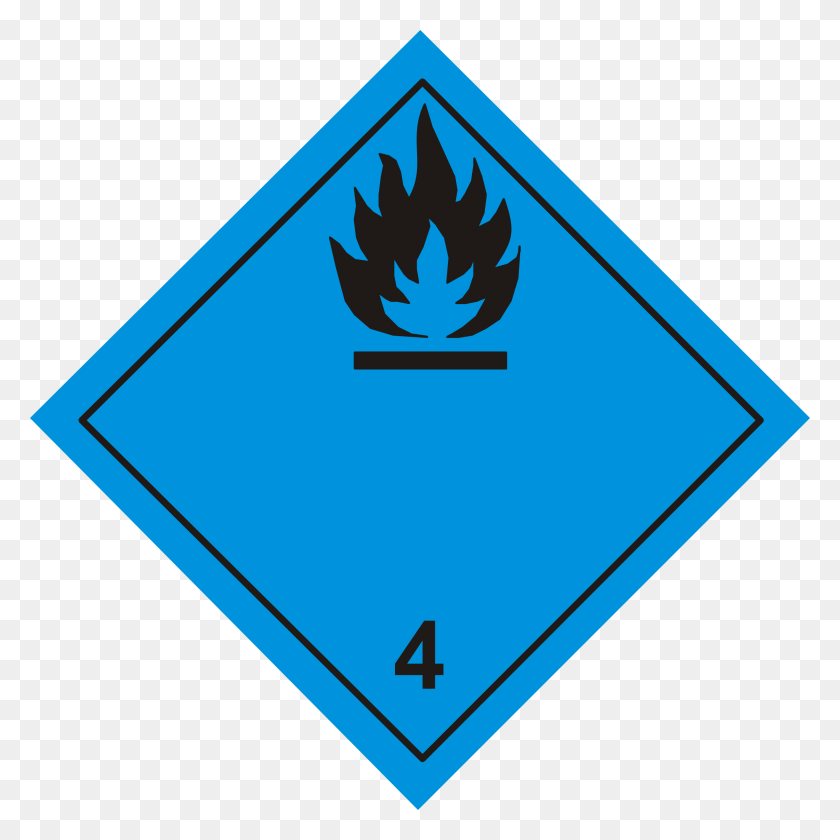 2400x2400 Danger When Flammable Sign Vector Clipart Image - Danger Clipart