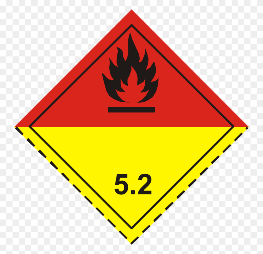 750x750 Dangerous Goods Organic Peroxide Label Oxidizing Agent Free - Dangerous Clipart
