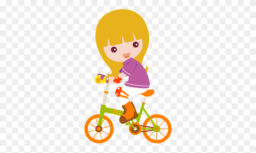 286x444 Dani Moraes - Girl Riding Bike Clipart