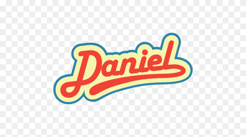 1200x628 Daniel Retro Name Sign Vector And Png Free Download - Retro PNG