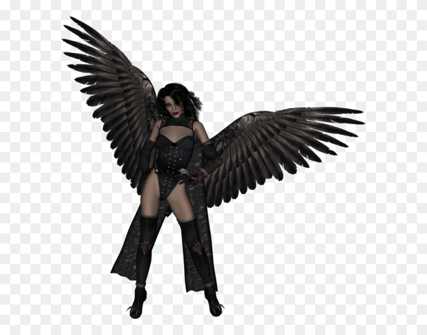 602x600 Dark Angel Png Transparent Images Free Download Clip Art - Angel Halo Clipart