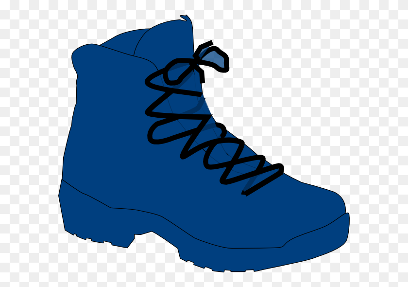 Clip Art Boot Biru Tua - Clipart Sepatu Kerja.