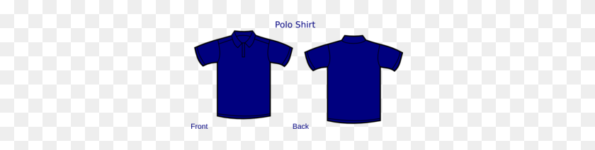 299x153 Dark Blue Polo Shirt Tempalte Png, Clip Art For Web - Polo Shirt Clipart