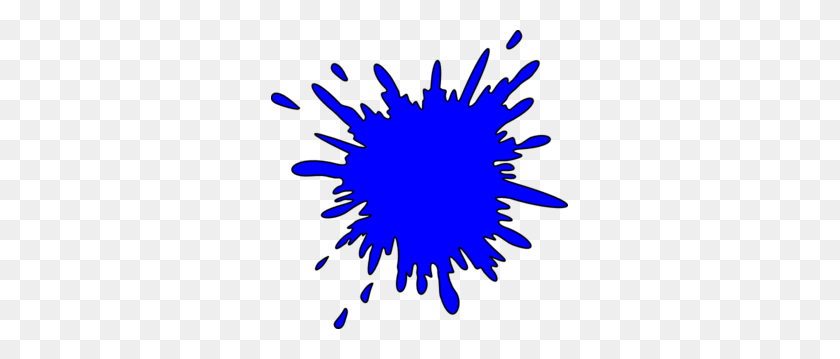 297x299 Dark Blue Splash Clip Art - Blue Splash PNG