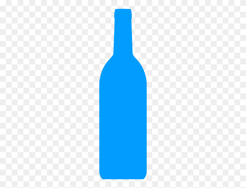162x583 Dark Blue Wine Bottle Clip Art - Wine Bottle Image Clipart