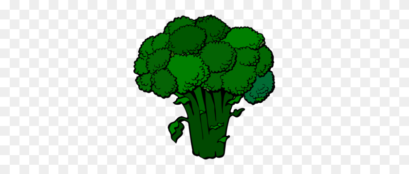 291x299 Dark Broccoli Clip Art Pics To Put In Books - Vegetable Garden Clipart