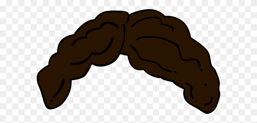 600x345 Dark Brown Hair Wig Clip Art - Brown Hair Clipart