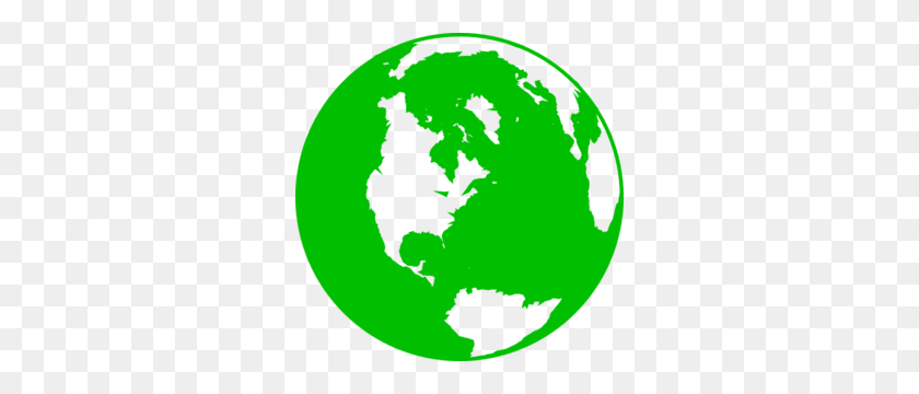 300x300 Темно-Зеленый Глобус Картинки - Мир Клипарт