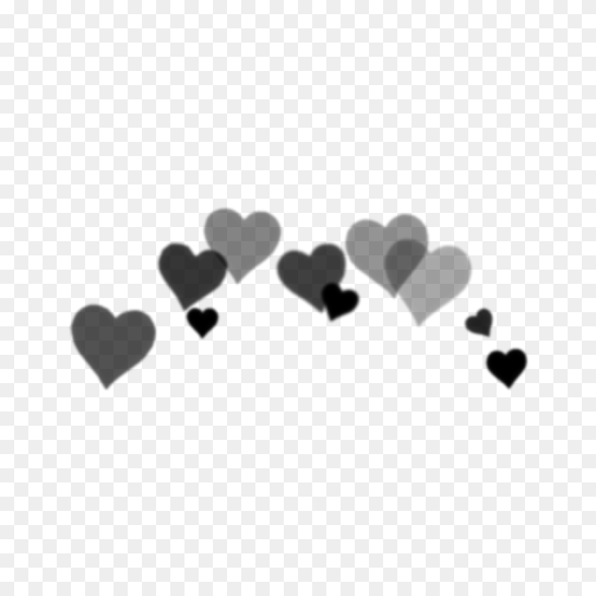 1024x1024 Dark Hearts Hearts Black Png Editpng Tumblr - Tumblr PNG Black