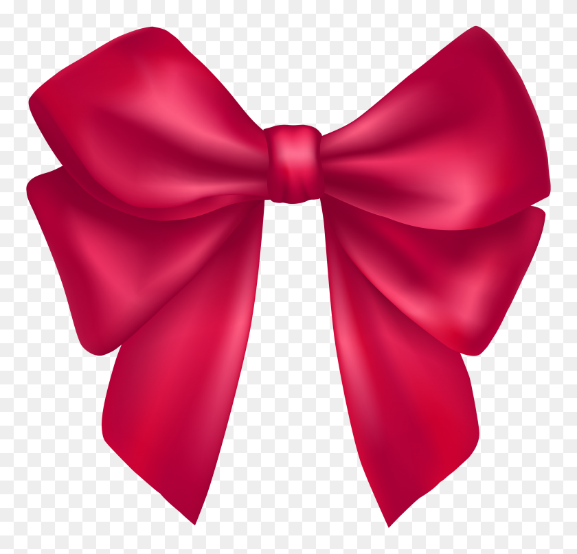 3000x2874 Dark Pink Bow Png Clipart Best Web Clipart Within Bow Clipart - Silk PNG