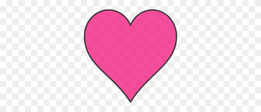 300x300 Dark Pink Heart Clip Art - Love Heart Clipart