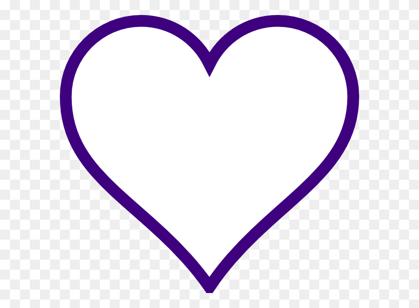 600x557 Esquema De Corazón Púrpura Oscuro Bigking Palabras Clave E Imágenes - Clipart De Medalla De Corazón Púrpura