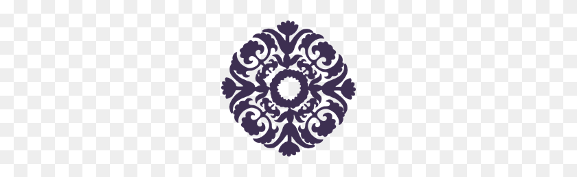 196x199 Dark Purple Paisley Flower Png, Clip Art For Web - Paisley Clipart