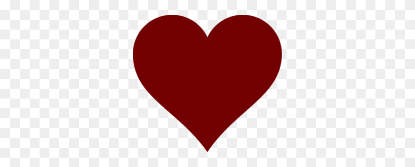 302x279 Dark Red Heart Png Clipart - Red Heart Emoji PNG