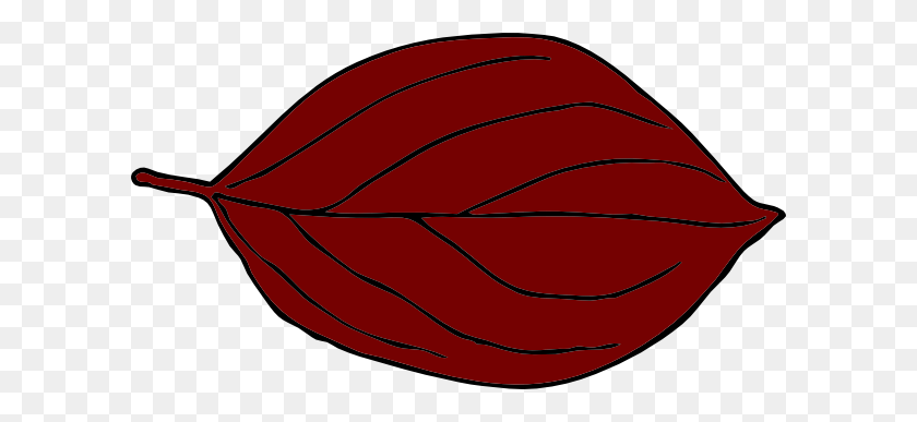 600x327 Dark Red Oval Leaf Clip Art - Red Oval PNG