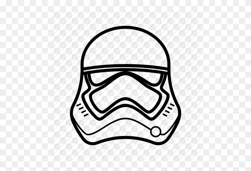 512x512 Dark Side, Helmet, Star Wars, Starwars, Stormtrooper, The Force - Storm Trooper PNG