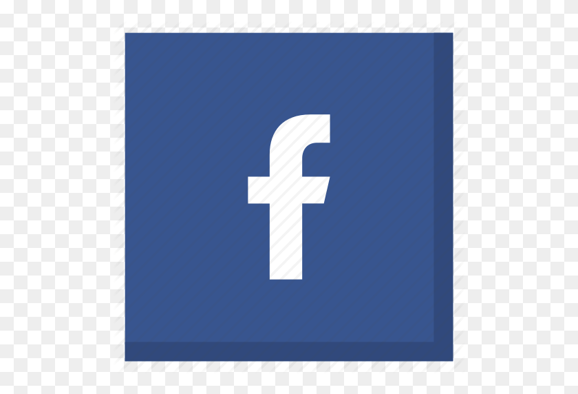 512x512 Azul Oscuro, Facebook, Me Gusta, Medios, Red, Social, Icono Cuadrado - Me Gusta De Facebook Png