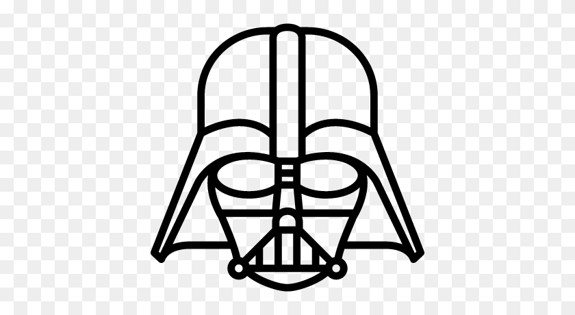 400x400 Darth Vader Clipart Vector - Star Wars Clipart Black And White