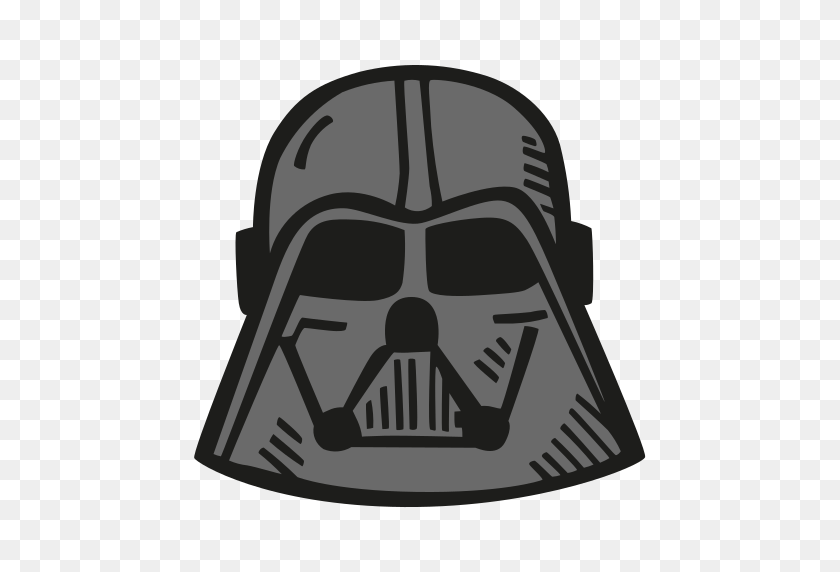 512x512 Darth, Vader Icon Free Of Space Hand Drawn Color - Darth Vader Clipart Black And White