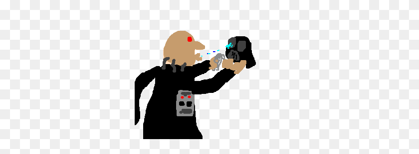 300x250 Darth Vader Is Cleaning His Mask - Darth Vader PNG