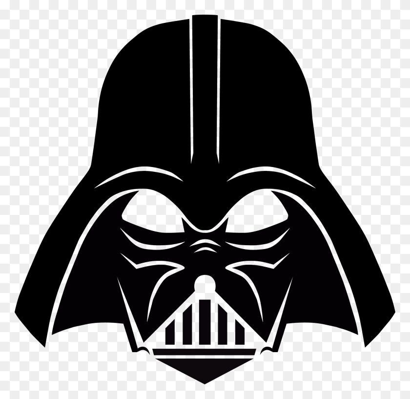 2068x2009 Darth Vader Stencil, Free Download - Mickey Ears PNG
