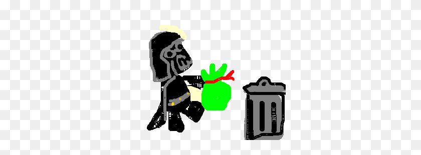 300x250 Darth Vader Taking Out The Trash - Taking Out The Trash Clipart
