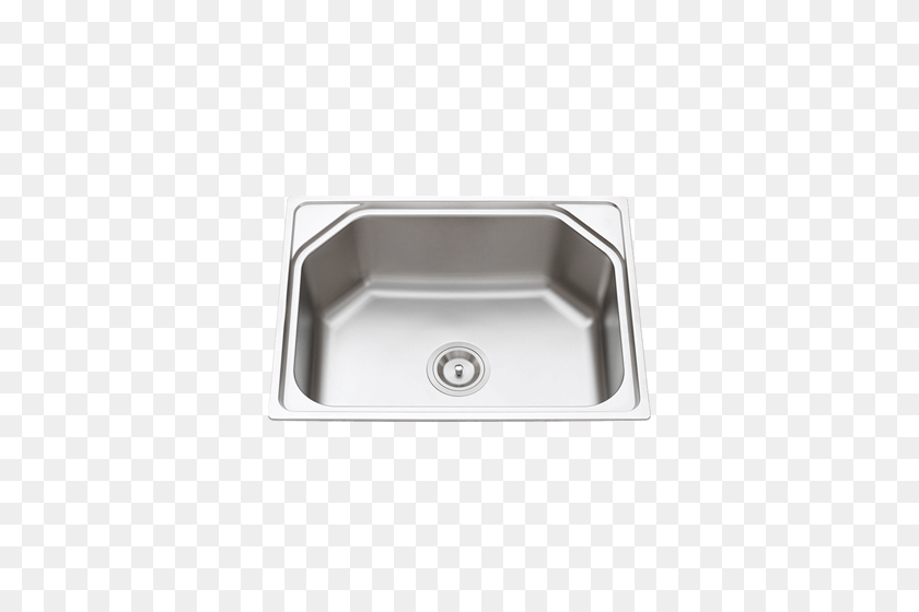 500x500 Dasen Dual Mount Single Bowl Hexagonal Pressing Kitchen Sink - Kitchen Sink PNG
